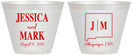 Custom Wedding 9 oz Wine Frosted Cups - New Mexico | 130