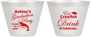 Custom Graduation 9 oz Wine Frosted Cups - Class Of 2027 Crawfish Boil | 130000