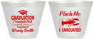 Custom Graduation 9 oz Wine Frosted Cups - Class Of 2027 Crawfish Boil | 130001