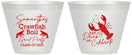 Custom Graduation 9 oz Wine Frosted Cups - Class Of 2027 Crawfish Boil | 130002
