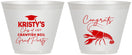 Custom Graduation 9 oz Wine Frosted Cups - Class Of 2027 Crawfish Boil | 130003