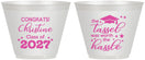 Custom Graduation 9 oz Wine Frosted Cups - Class Of 2027 Tassel Hassel | 130013