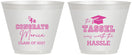Custom Graduation 9 oz Wine Frosted Cups - Class Of 2027 Tassel Hassel | 130014