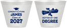 Custom Graduation 9 oz Wine Frosted Cups - Class Of 2027 Hotter Degree | 130022