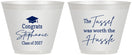 Custom Graduation 9 oz Wine Frosted Cups - Class Of 2027 Tassel Hassel | 130031
