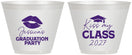 Custom Graduation 9 oz Wine Frosted Cups - Class Of 2027 Kiss My Class | 130041