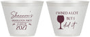Custom Graduation 9 oz Wine Frosted Cups - Class Of 2027 Wined A Lot | 130044