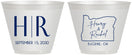 Custom Wedding 9 oz Wine Frosted Cups - Oregon | 136