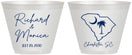 Custom Wedding 9 oz Wine Frosted Cups - South Carolina | 139