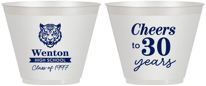 Custom Class Reunion 9 oz Wine Frosted Cups - Class Of 1997 30 Year | 140002