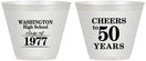 Custom Class Reunion 9 oz Wine Frosted Cups - Class Of 1977 50 Year | 140004