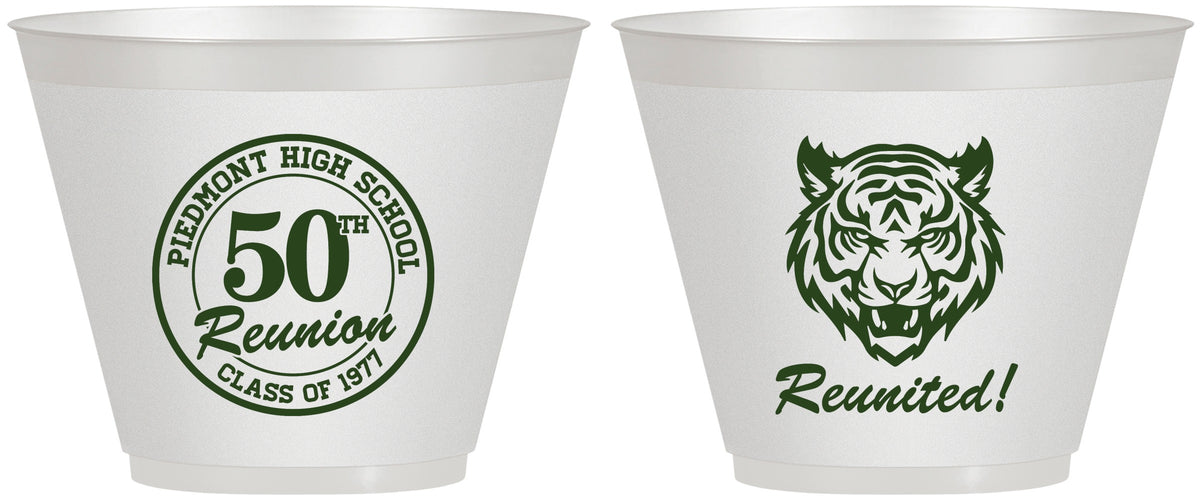 Custom Class Reunion 9 oz Wine Frosted Cups - Class Of 1977 50 Year | 140009