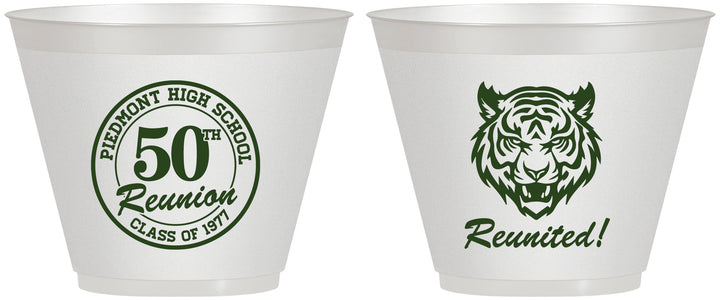 Custom Class Reunion 9 oz Wine Frosted Cups - Class Of 1977 50 Year | 140009