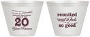 Custom Class Reunion 9 oz Wine Frosted Cups - Class Of 2007 20 Year | 140011