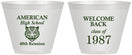 Custom Class Reunion 9 oz Wine Frosted Cups - Class Of 1987 40 Year | 140013