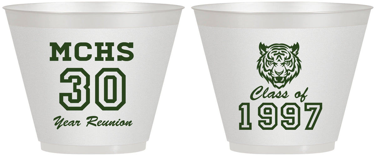 Custom Class Reunion 9 oz Wine Frosted Cups - Class Of 1997 30 Year | 140017