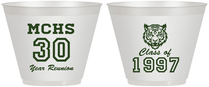 Custom Class Reunion 9 oz Wine Frosted Cups - Class Of 1997 30 Year | 140017