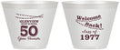 Custom Class Reunion 9 oz Wine Frosted Cups - Class Of 1977 50 Year | 140019