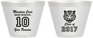 Custom Class Reunion 9 oz Wine Frosted Cups - Class Of 2017 10 Year | 140020