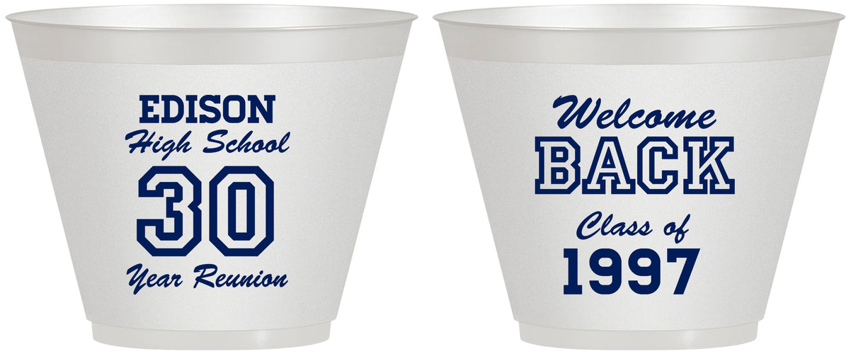 Custom Class Reunion 9 oz Wine Frosted Cups - Class Of 1997 30 Year | 140022