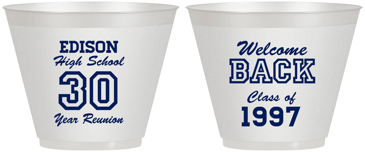 Custom Class Reunion 9 oz Wine Frosted Cups - Class Of 1997 30 Year | 140022