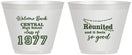 Custom Class Reunion 9 oz Wine Frosted Cups - Class Of 1977 50 Year | 140029