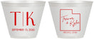 Custom Wedding 9 oz Wine Frosted Cups - Utah | 143