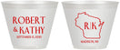 Custom Wedding 9 oz Wine Frosted Cups - Wisconsin | 148