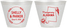 Custom Wedding 9 oz Wine Frosted Cups - Alabama | 150