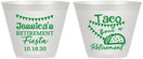 Custom Retirement 9 oz Wine Frosted Cups - Taco Bout A Retirement | 150002
