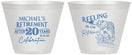 Custom Retirement 9 oz Wine Frosted Cups - Fishing Reeling In | 150007