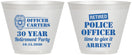 Custom Retirement 9 oz Wine Frosted Cups - Police Officer | 150010