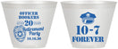 Custom Retirement 9 oz Wine Frosted Cups - Police Officer | 150012