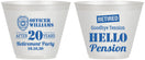 Custom Retirement 9 oz Wine Frosted Cups - Police Officer | 150013