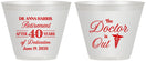 Custom Retirement 9 oz Wine Frosted Cups - Doctor | 150017