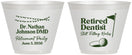 Custom Retirement 9 oz Wine Frosted Cups - Dentist | 150019
