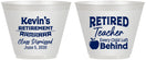 Custom Retirement 9 oz Wine Frosted Cups - Teacher | 150022