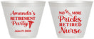 Custom Retirement 9 oz Wine Frosted Cups - Nurse | 150027