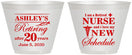 Custom Retirement 9 oz Wine Frosted Cups - Nurse | 150029