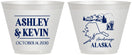 Custom Wedding 9 oz Wine Frosted Cups - Alaska | 151