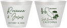 Custom Wedding 9 oz Wine Frosted Cups - California | 154