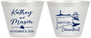 Custom Wedding 9 oz Wine Frosted Cups - Connecticut | 156