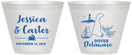 Custom Wedding 9 oz Wine Frosted Cups - Delaware | 157