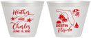 Custom Wedding 9 oz Wine Frosted Cups - Florida | 158