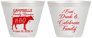 Custom Family Reunion 9 oz Wine Frosted Cups - Bbq Eat Drink | 160004