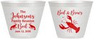 Custom Family Reunion 9 oz Wine Frosted Cups - Crawfish Boil | 160005