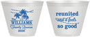 Custom Family Reunion 9 oz Wine Frosted Cups - Beach Reunited | 160010
