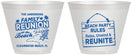 Custom Family Reunion 9 oz Wine Frosted Cups - Beach Reunite | 160011