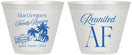 Custom Family Reunion 9 oz Wine Frosted Cups - Beach Reunited Af | 160012