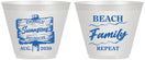 Custom Family Reunion 9 oz Wine Frosted Cups - Beach Family Repeat | 160013